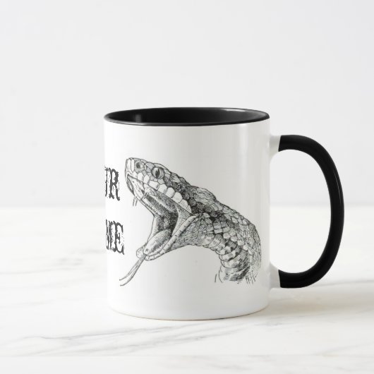 Tasse nommée faite sur commande de vipère (Droite)