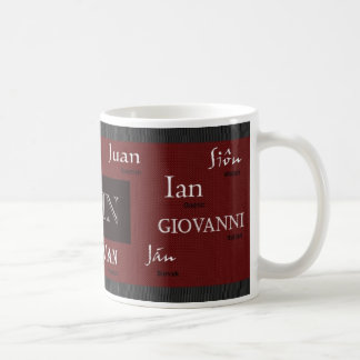 Tasse nommée internationale de John
