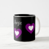 Tasse nommée personnalisable de Valentine de (Devant droit)
