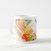 Tasse nommée personnalisée John (Devant gauche)