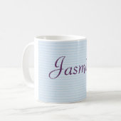 Tasse nommée personnalisée - papillons (Devant gauche)