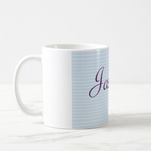 Tasse nommée personnalisée - papillons (Gauche)