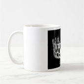 Tasse nommée personnalisée par couronne argentée (Gauche)