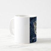 Tasse nommée personnalisée par couronne argentée (Devant gauche)