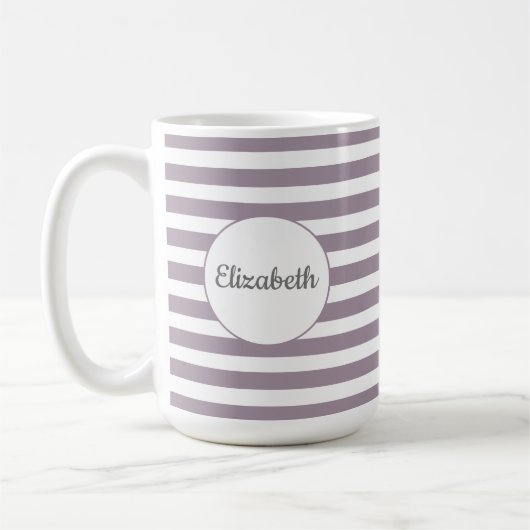 Tasse nommée rayée (Gauche)