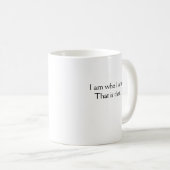 Tasse nommée spirituelle faite sur commande : SAT (Devant droit)