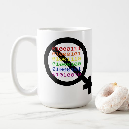 Tasse Non-binaire de genre (Avec donut)