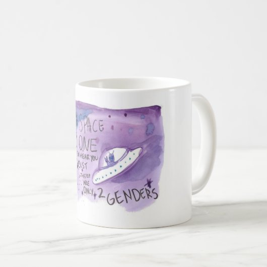 tasse Non-binaire de l'espace (Devant droit)