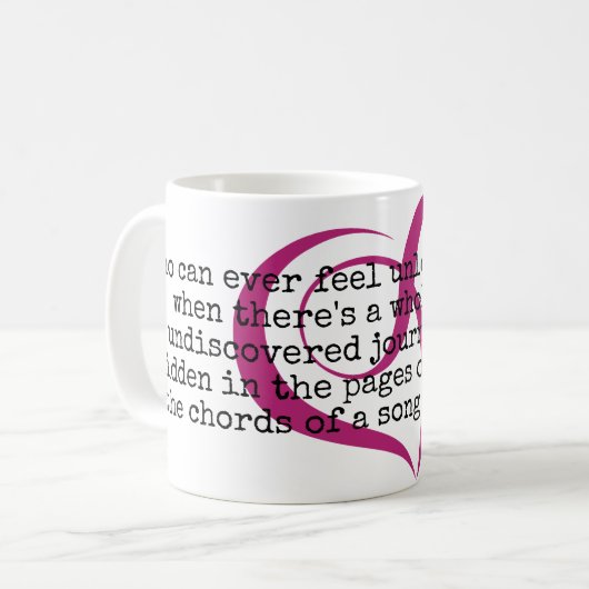 Tasse non découverte de voyages (Devant gauche)