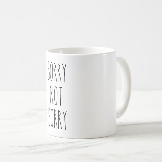 Tasse non désolée désolée (Devant droit)