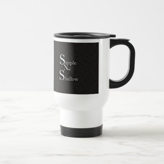 Tasse non peu profonde simple de voyage (Droite)