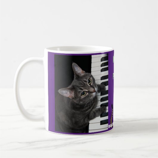 Tasse Nora le chat de piano 004 (Gauche)