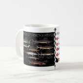 Tasse nord-américaine de RedList d'esturgeon (Devant gauche)