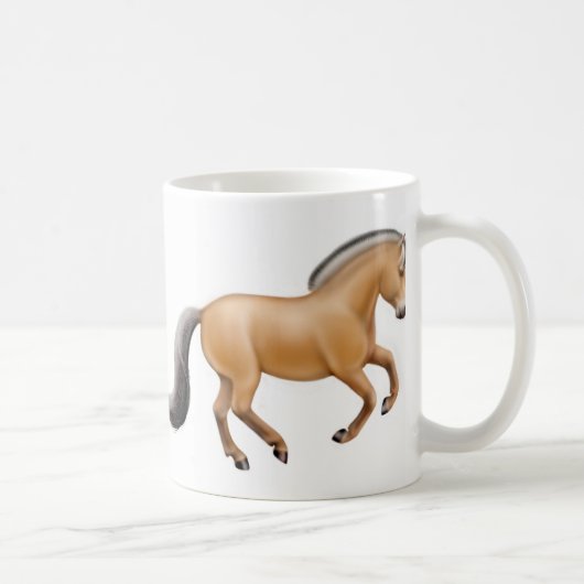 Tasse norvégienne de cheval de fjord (Droite)