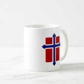 Tasse norvégienne de croix/drapeau (Devant droit)