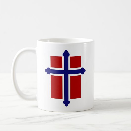 Tasse norvégienne de croix/drapeau (Gauche)