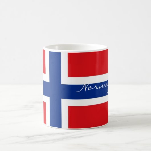Tasse norvégienne de souvenir de drapeau de la (Centre)