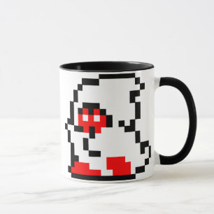Tasse nostalgique de fantôme du pixel NES