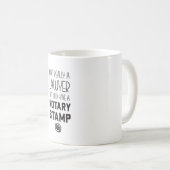 Tasse Notaire Pas Avocat Mug Drôle (Devant droit)