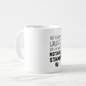 Tasse Notaire Pas Avocat Mug Drôle (Devant gauche)