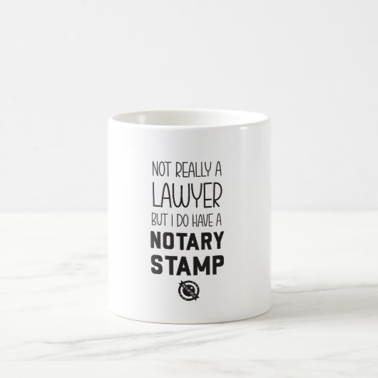 Tasse Notaire Pas Avocat Mug Drôle (Centre)