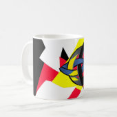 Tasse nouée de monogramme de noir du monde (Devant gauche)