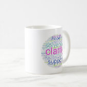 Tasse nuage de mots D.A. (Devant droit)