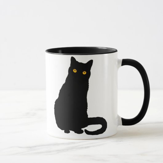 Tasse numéro 1 de chat noir (Droite)