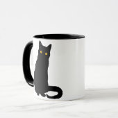 Tasse numéro 1 de chat noir (Devant gauche)