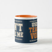 Tasse 'N'utilisez pas ma voix d'enseignant' (Centre)