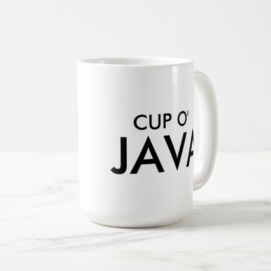 Tasse O JAVA (Devant droit)