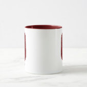 Tasse O Monogramme Pailleté Moderne avec Nom (Centre)