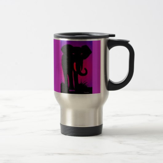 Tasse observée par rose d'acier inoxydable (Droit)