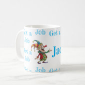 Tasse Obtiens un emploi, Jack Joker Clown (Devant gauche)