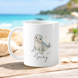Tasse Ocean Baby Seal nom personnalisé