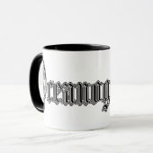 tasse "océanographie " d'étude d'université (Devant gauche)