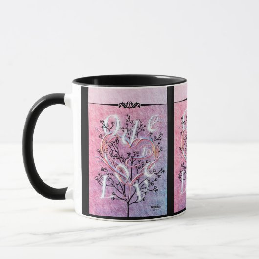 Tasse Ode à l'amour par Adiela Akoo (Gauche)