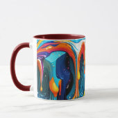 Tasse - Œuvre d'art de surface abstraite 1217 (Gauche)