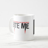 Tasse officielle de collecte de sang de clair de (Devant gauche)