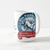 Tasse officielle de Démocrate du secteur 11 de San (Devant droit)