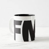 Tasse officielle de FML : Logo de FML (noir) (Devant gauche)
