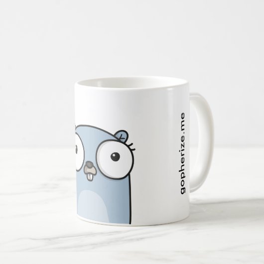 Tasse officielle de Gopherize.me (Devant droit)