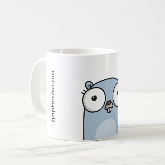 Tasse officielle de Gopherize.me (Devant gauche)