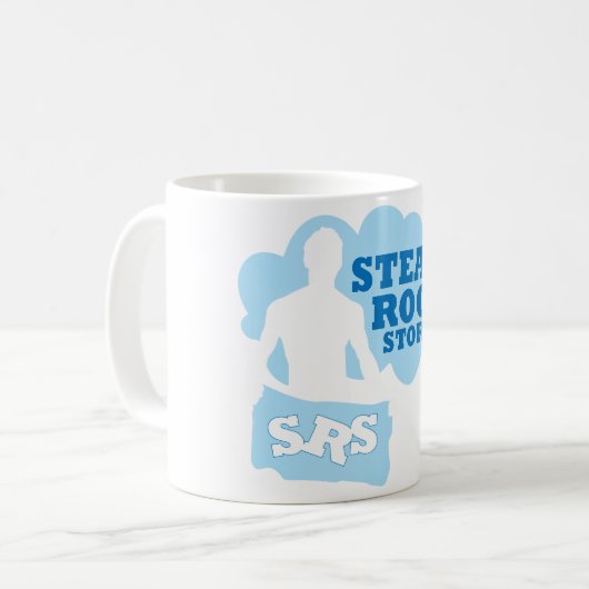 Tasse officielle d'histoires de bain de vapeur (Devant gauche)