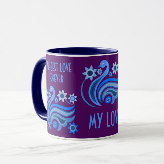 TASSE OISEAU CRÉATIVE POUR OFFRIR VOTRE AMOUR (Devant gauche)