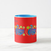 TASSE OISEAU FLEUR CRÉATIVE POUR CADEAU NOUVELLE A (Centre)