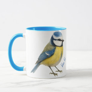Tasse Oiseau Mésange Bleue Cadeau Amateur de Natur