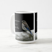 Tasse Oiseau sur une Clôture (Devant gauche)