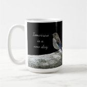 Tasse Oiseau sur une Clôture (Gauche)