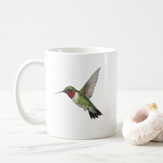 Tasse Oiseau Tropical Colibri à Gorge Rubis (Avec donut)